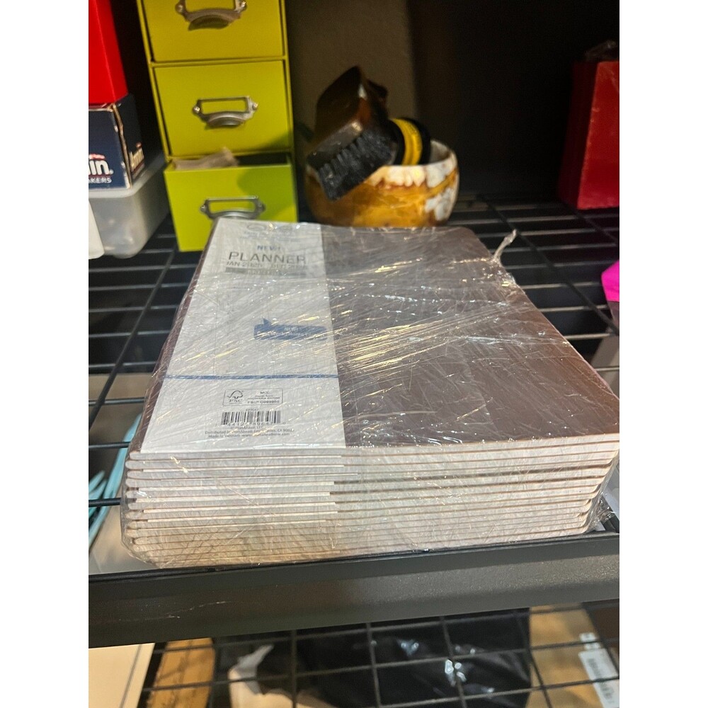 Work From Home 2025-2026 Planner Monthly Dual Work/Home Format Brown Lot of 14